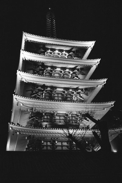 The Five-storied Pagoda, Senso-ji, Asakusa, Tokyo, Japan